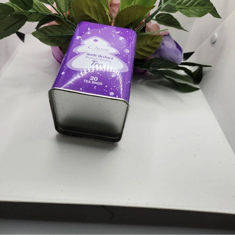 Hand Crafted Floral Table Centerpiece Spring Tulip Tea Tin